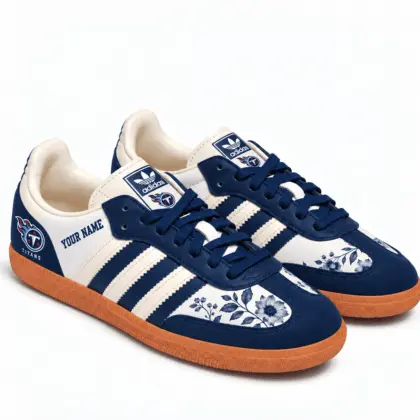Tennessee Titans | Premium NFL Team Spirit Floral Heritage Samba Shoes TD