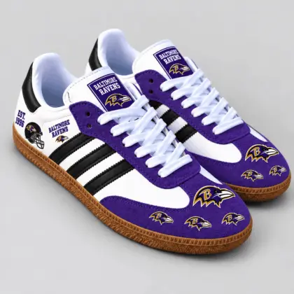 Baltimore Ravens | Premium NFL Team Spirit Heritage Samba Shoes TD