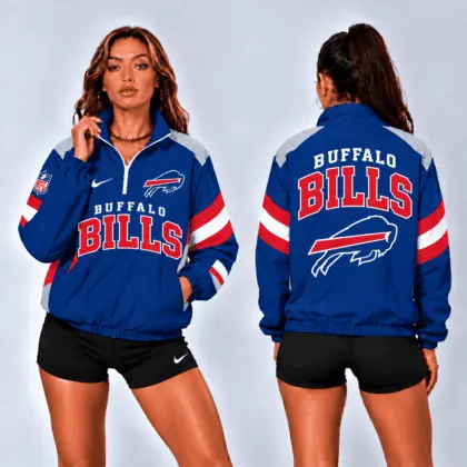 Buffalo Bills | Premium NFL Retro Colorblock Zipper Jackets NTT