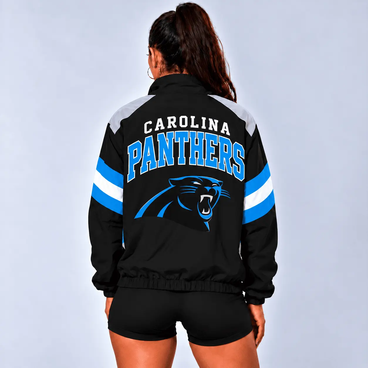Carolina Panthers | Premium NFL Retro Colorblock Zipper Jackets NTT - Image 3