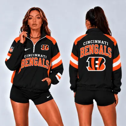 Cincinnati Bengals | Premium NFL Retro Colorblock Zipper Jackets NTT