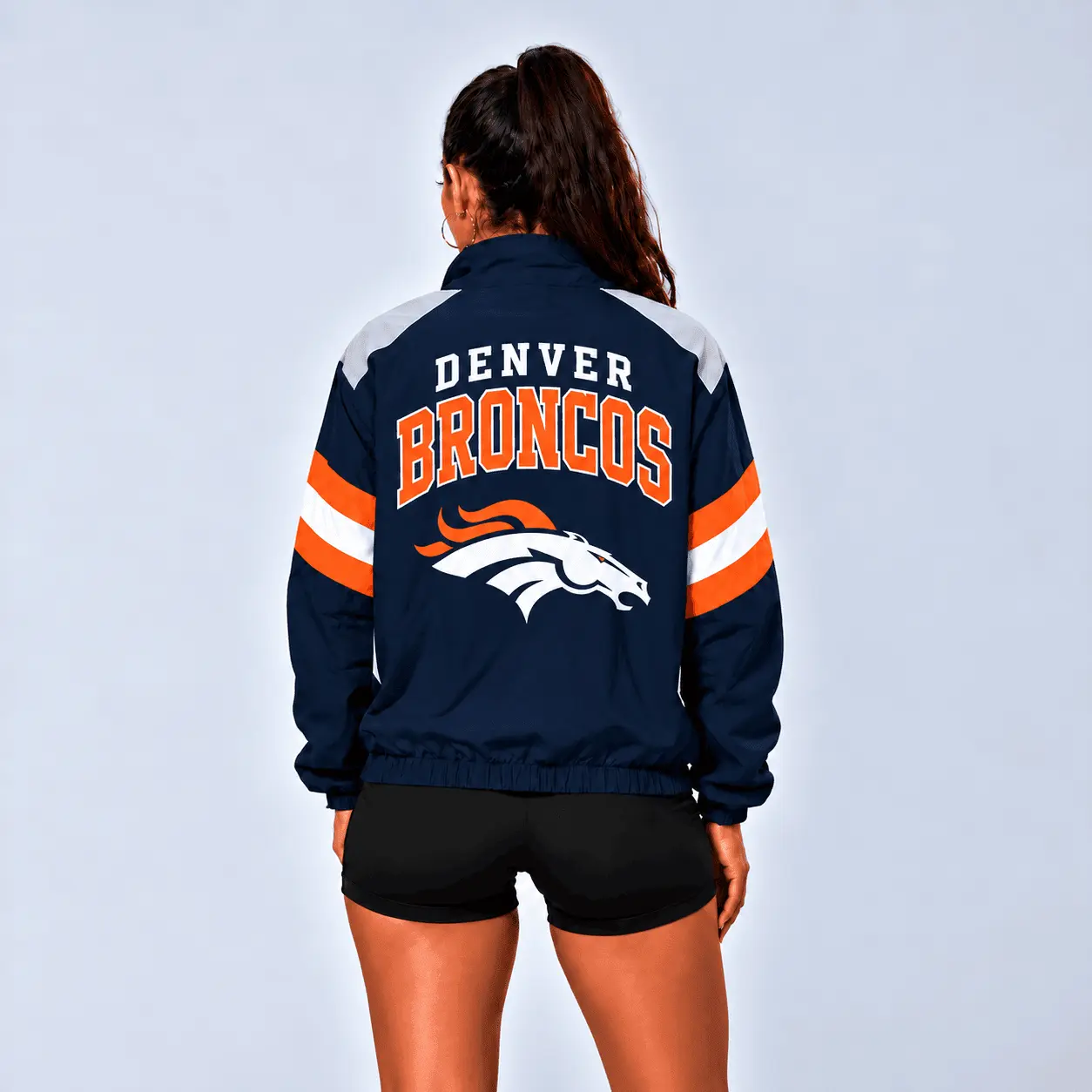Denver Broncos | Premium NFL Retro Colorblock Zipper Jackets NTT - Image 3