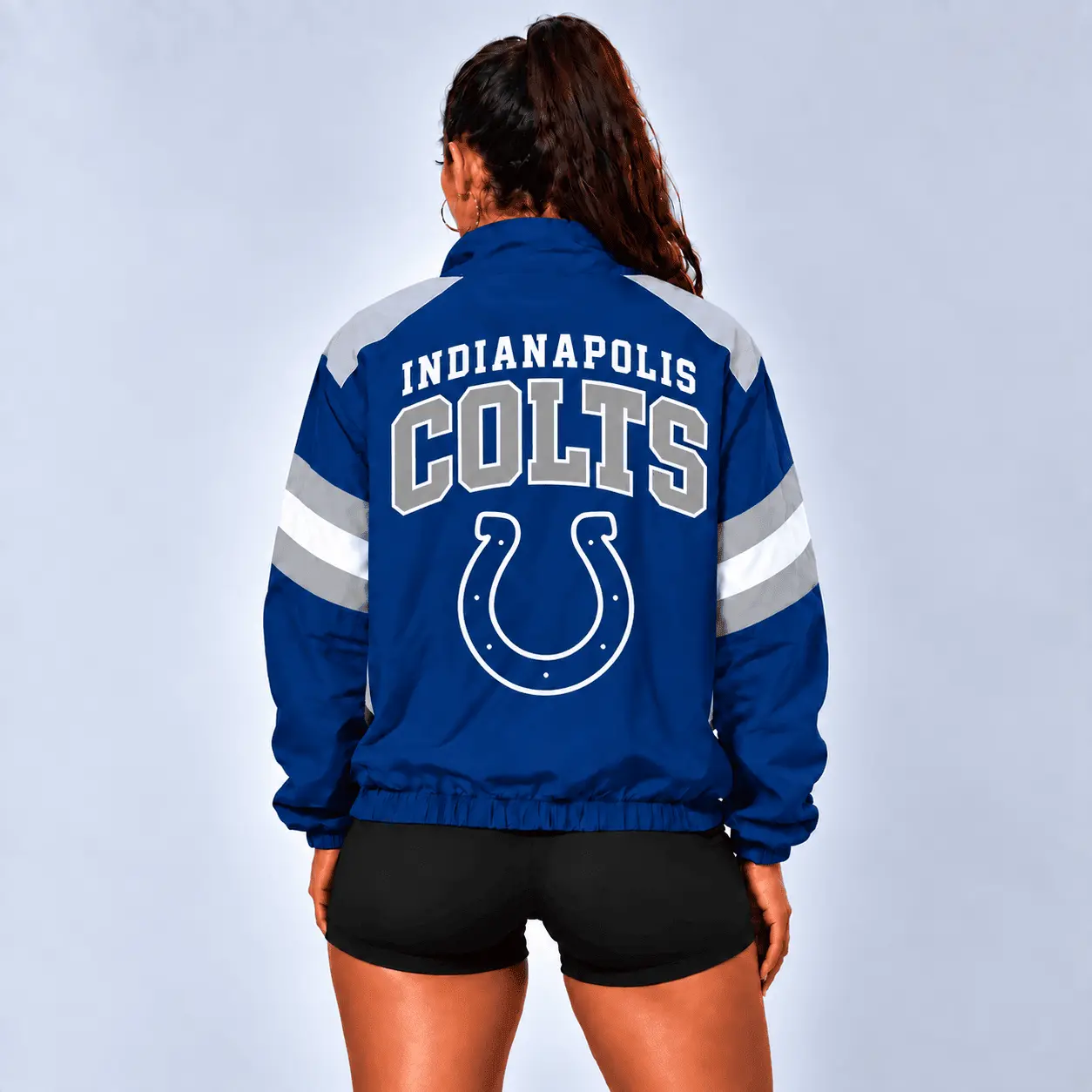 Indianapolis Colts | Premium NFL Retro Colorblock Zipper Jackets NTT - Image 3