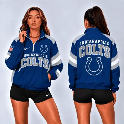 Indianapolis Colts | Premium NFL Retro Colorblock Zipper Jackets NTT
