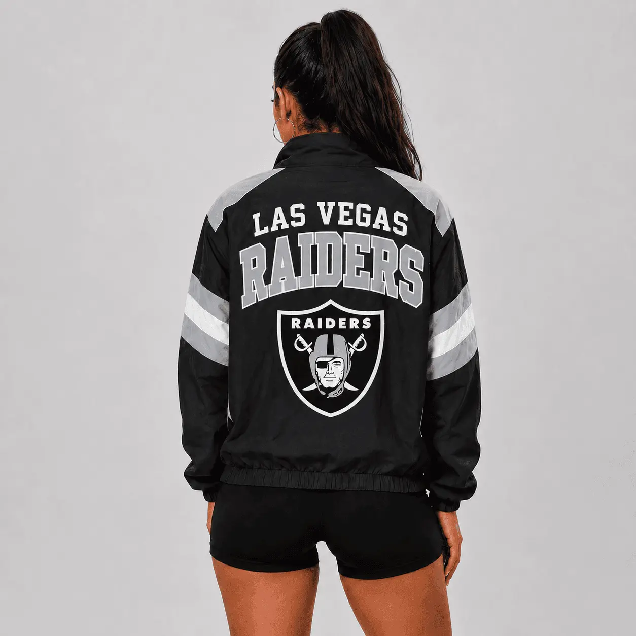 Las Vegas Raiders | Premium NFL Retro Colorblock Zipper Jackets NTT - Image 3