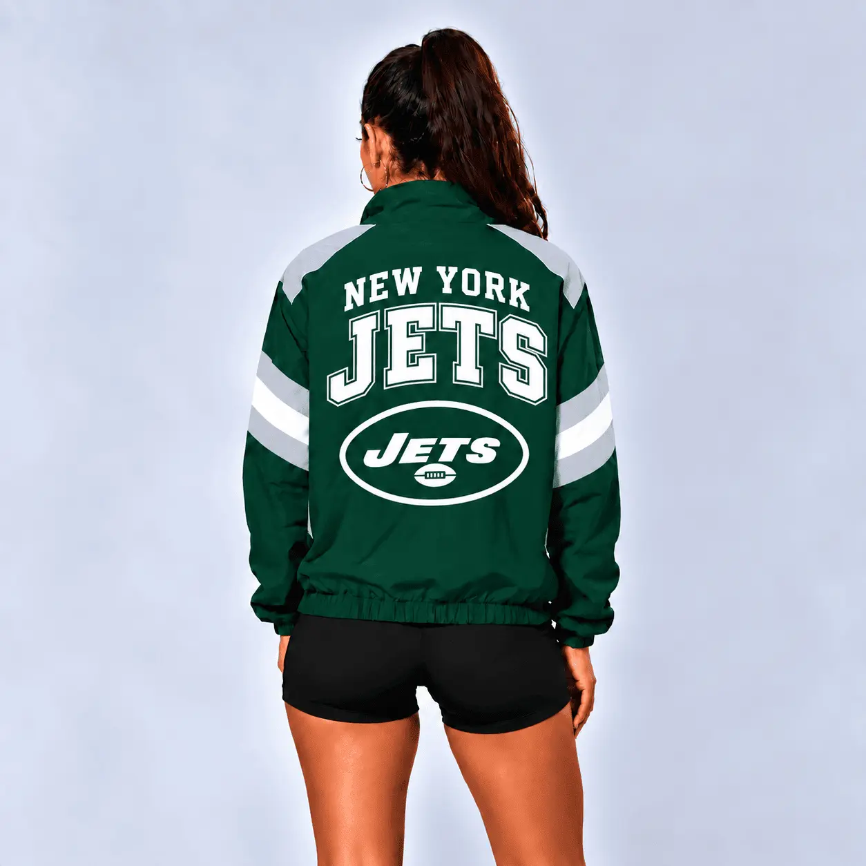 New York Jets | Premium NFL Retro Colorblock Zipper Jackets NTT - Image 2