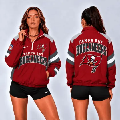 Tampa Bay Buccaneers | Premium NFL Retro Colorblock Zipper Jackets NTT
