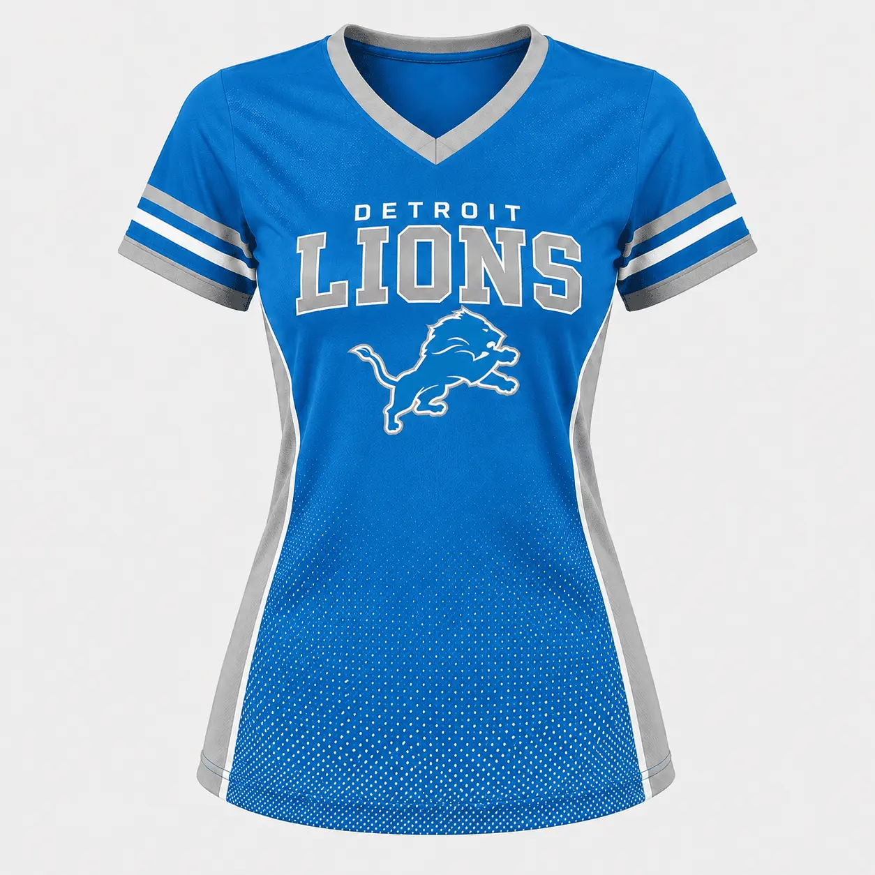 Detroit Lions | Premium NFL Women's Gridiron Comfort V-neck & Short Set NTD - Image 3