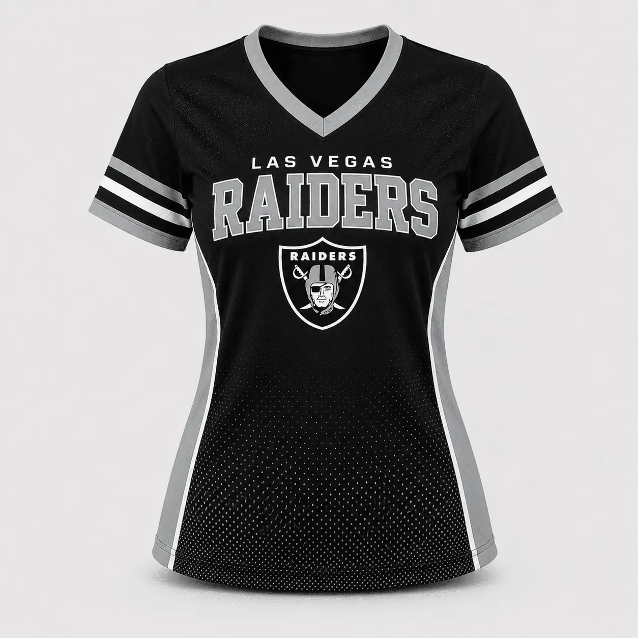 Las Vegas Raiders | Premium NFL Women's Gridiron Comfort V-neck & Short Set NTD - Image 3