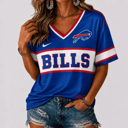 Buffalo Bills | Premium NFL Varsity Game Day V-Neck Jersey NTD