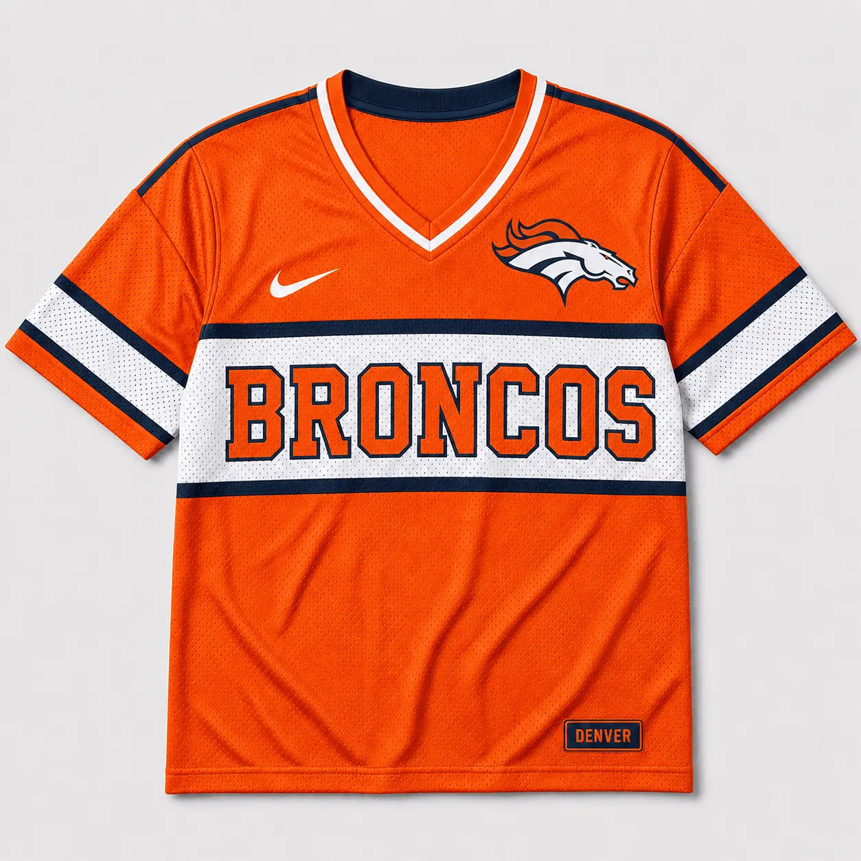 Denver Broncos | Premium NFL Varsity Game Day V-Neck Jersey NTD - Image 2