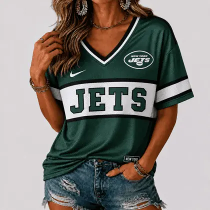New York Jets | Premium NFL Varsity Game Day V-Neck Jersey NTD