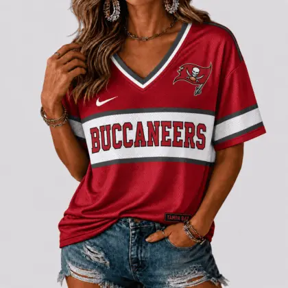 Tampa Bay Buccaneers | Premium NFL Varsity Game Day V-Neck Jersey NTD