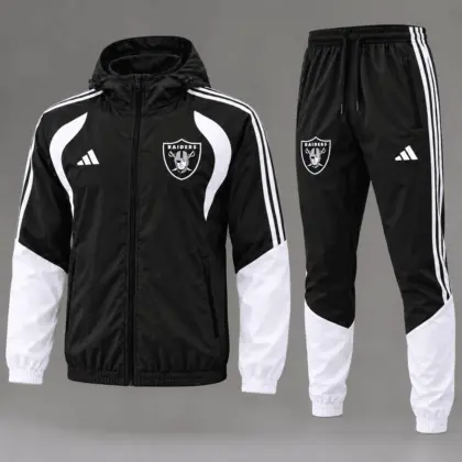 Las Vegas Raiders | Premium NFL Game Day Varsity Stripe Tracksuit Set TD
