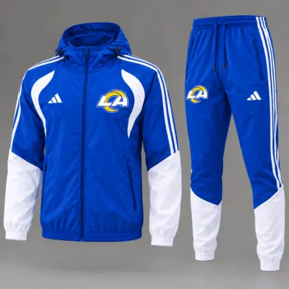 Los Angeles Rams | Premium NFL Game Day Varsity Stripe Tracksuit Set TD