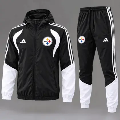 Pittsburgh Steelers | Premium NFL Game Day Varsity Stripe Tracksuit Set TD