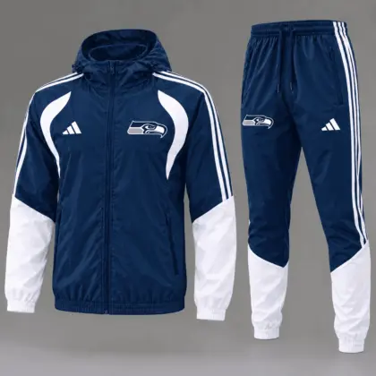 Seattle Seahawks | Premium NFL Game Day Varsity Stripe Tracksuit Set TD