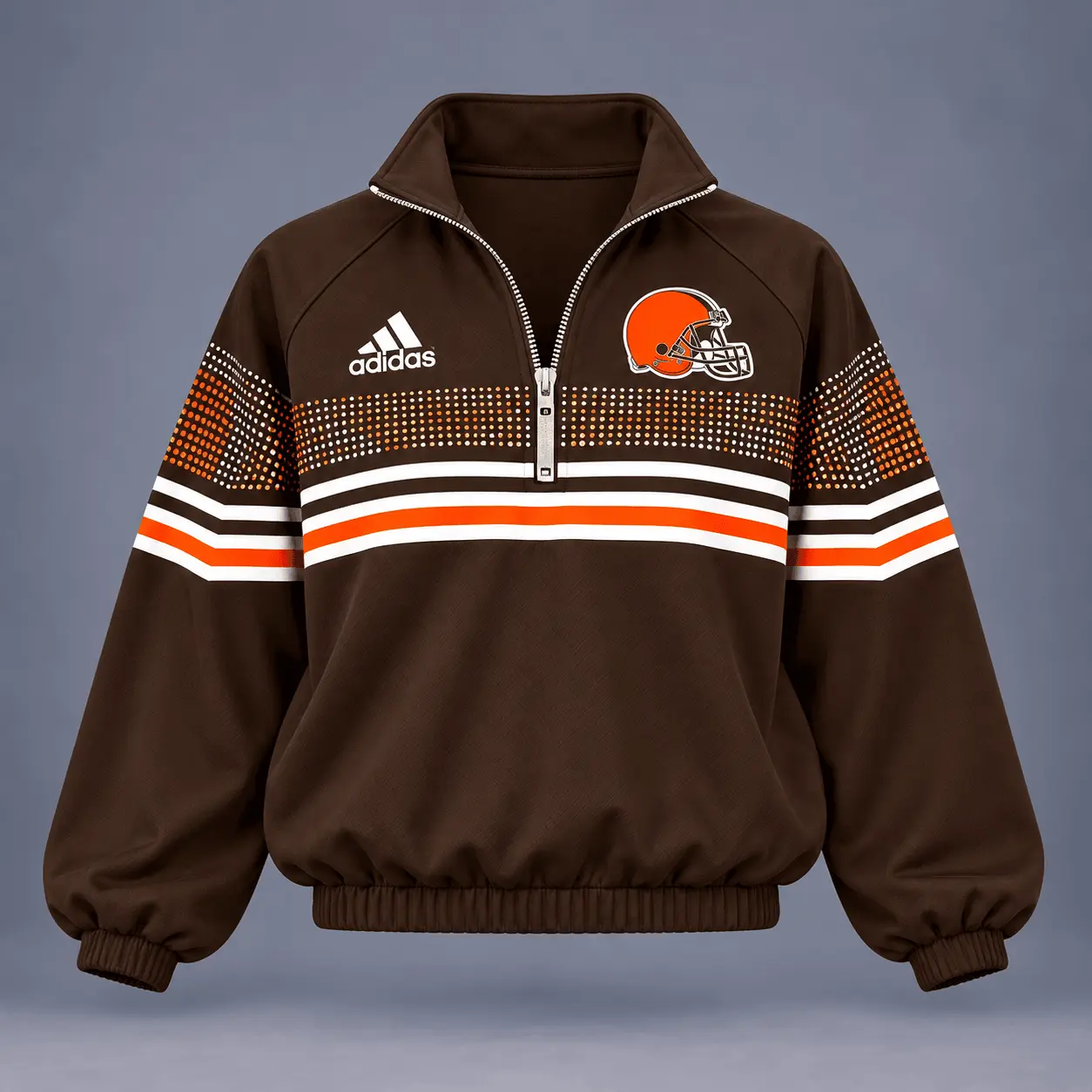 Cleveland Browns | Premium NFL Team Spirit Gradient Dot Stripe Quarter-Zip + Pants TD - Image 2
