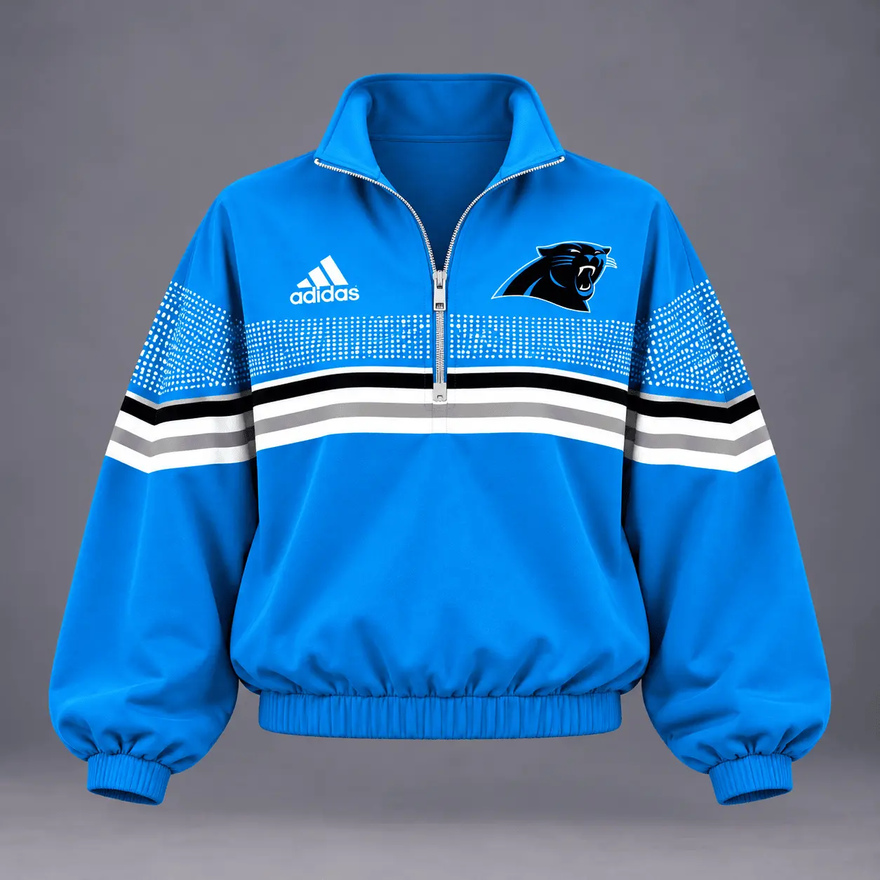 Carolina Panthers | Premium NFL Team Spirit Gradient Dot Stripe Quarter-Zip + Pants TD - Image 2