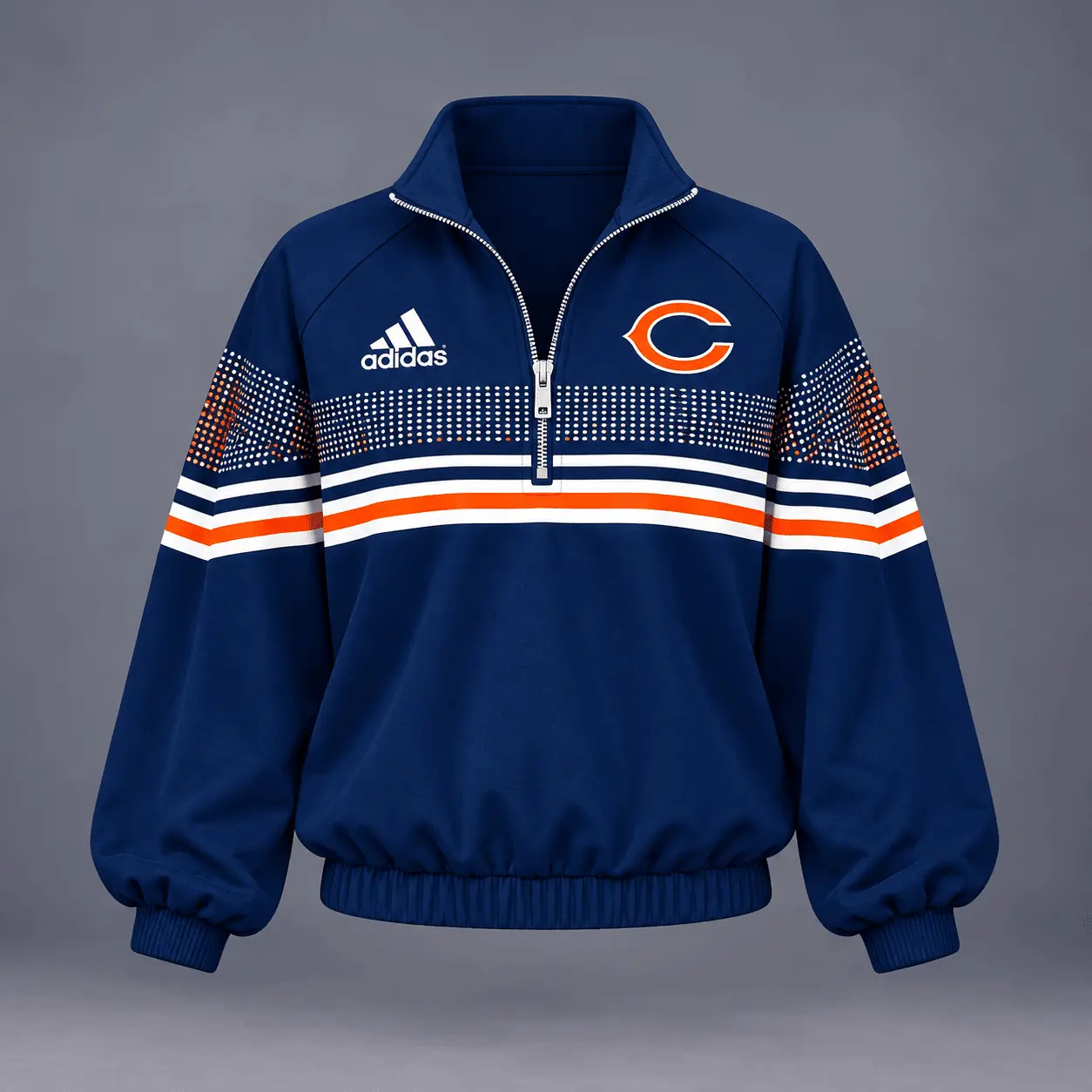 Chicago Bears | Premium NFL Team Spirit Gradient Dot Stripe Quarter-Zip + Pants TD - Image 2