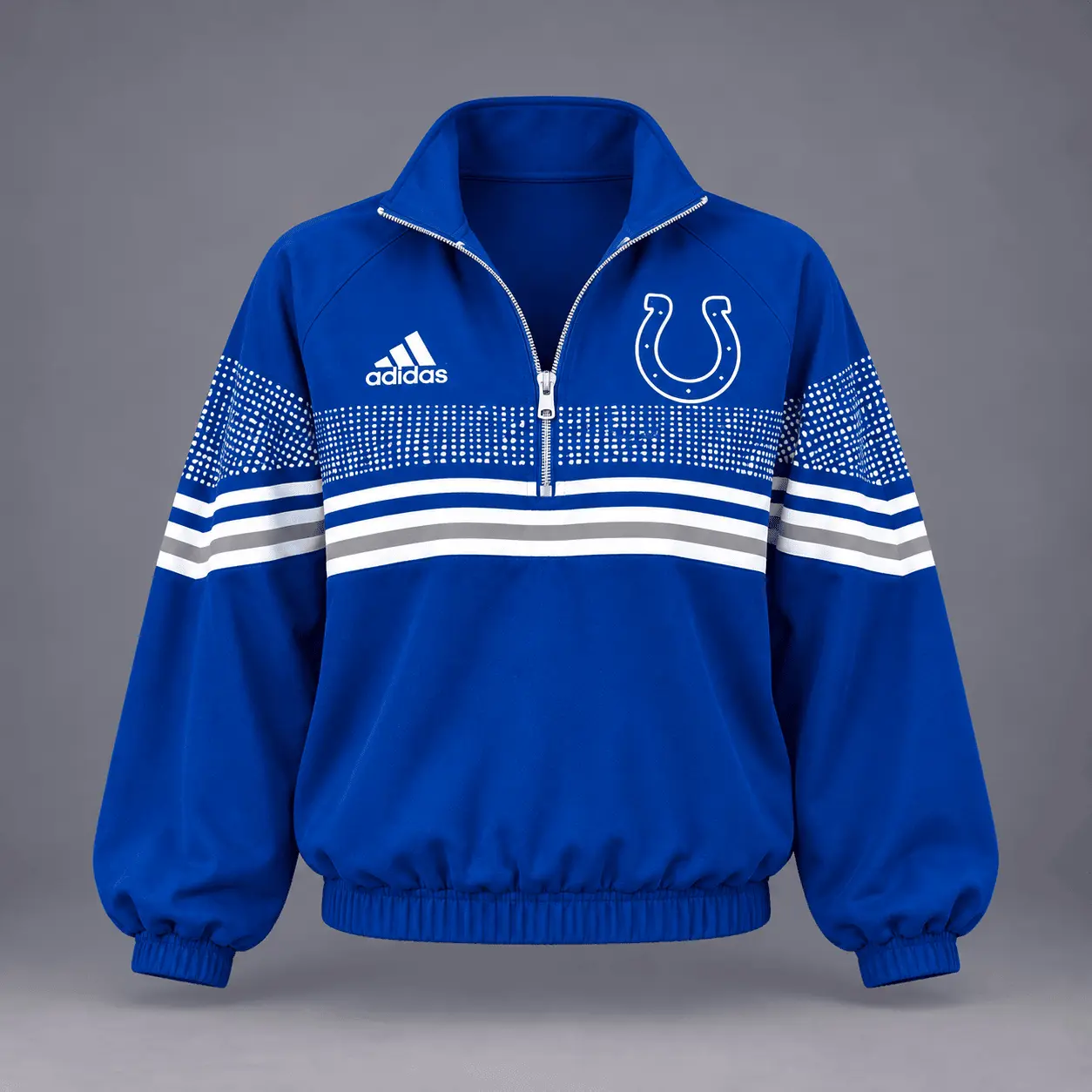 Indianapolis Colts | Premium NFL Team Spirit Gradient Dot Stripe Quarter-Zip + Pants TD - Image 2
