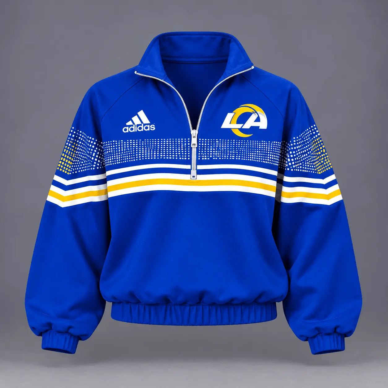 Los Angeles Rams | Premium NFL Team Spirit Gradient Dot Stripe Quarter-Zip + Pants TD - Image 2