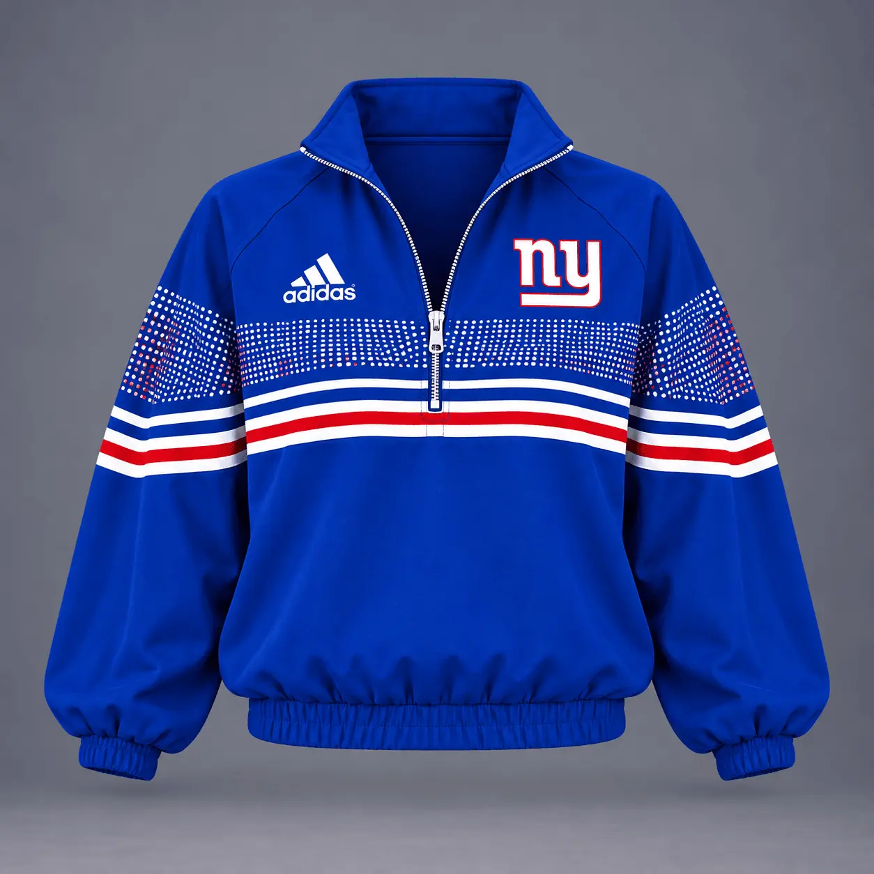 New York Giants | Premium NFL Team Spirit Gradient Dot Stripe Quarter-Zip + Pants TD - Image 2