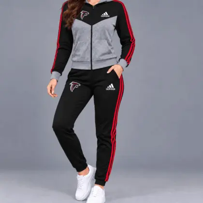 Atlanta Falcons | Premium NFL Classic Heritage Zip Hoodie And Jogger Set TD