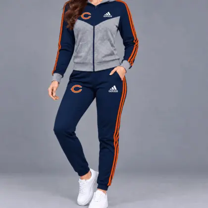 Chicago Bears | Premium NFL Classic Heritage Zip Hoodie And Jogger Set TD