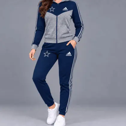 Dallas Cowboys | Premium NFL Classic Heritage Zip Hoodie And Jogger Set TD