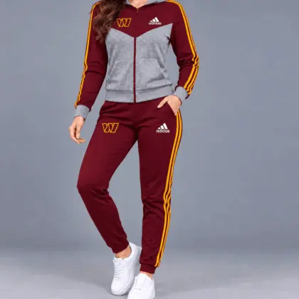 Washington Commanders | Premium NFL Classic Heritage Zip Hoodie And Jogger Set TD