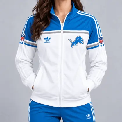 Detroit Lions | Premium NFL Retro Heritage Full-Zip Casual Jacket TD