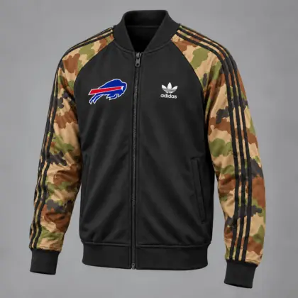 Buffalo Bills | Premium NFL Army Camo Baseball Jacket TD