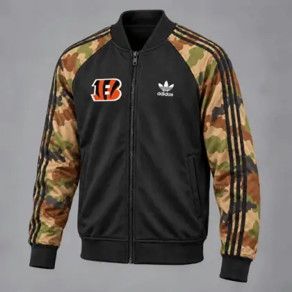 Cincinnati Bengals | Premium NFL Army Camo Baseball Jacket TD