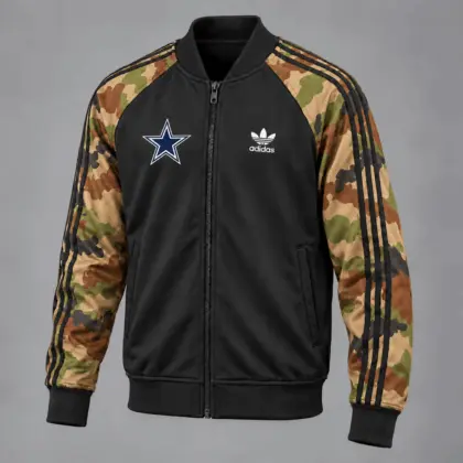 Dallas Cowboys | Premium NFL Army Camo Baseball Jacket TD