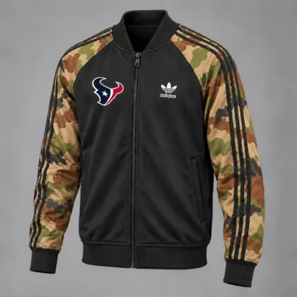 Houston Texans | Premium NFL Army Camo Baseball Jacket TD