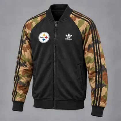 Pittsburgh Steelers | Premium NFL Army Camo Baseball Jacket TD