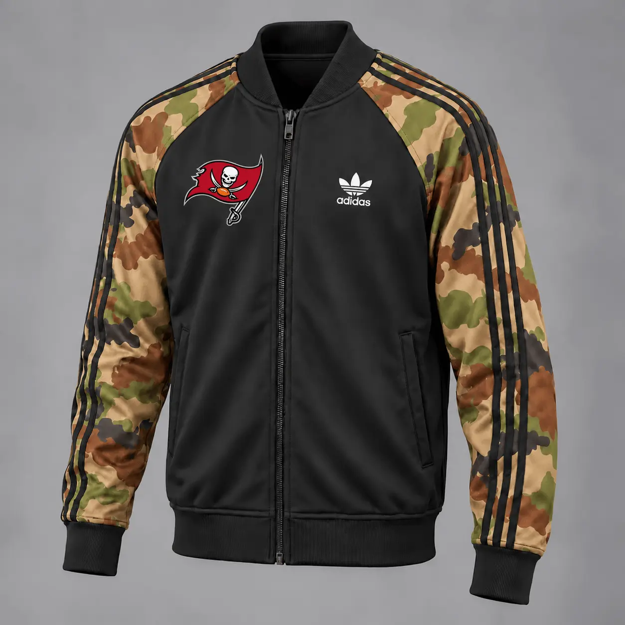 Tampa Bay Buccaneers | Premium NFL Army Camo Baseball Jacket TD