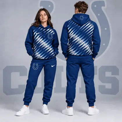 Indianapolis Colts | Premium NFL Dynamic Slash Streak Graphic Pullover Hoodie & Jogger Pants Set NDN