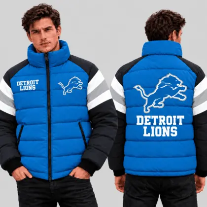 Detroit Lions | Premium NFL Puffer Down Jacket TD