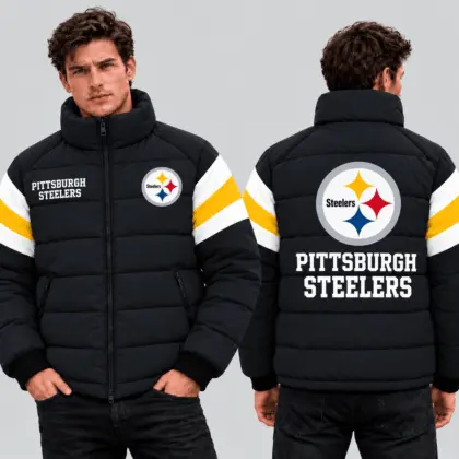 Pittsburgh Steelers | Premium NFL Puffer Down Jacket TD