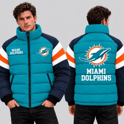 Miami Dolphins | Premium NFL Puffer Down Jacket TD