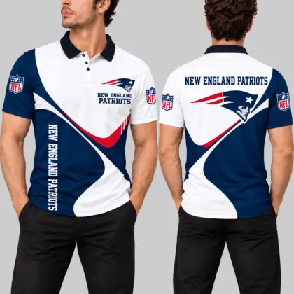New England Patriots | NFL Curve Panel Polo Shirt
