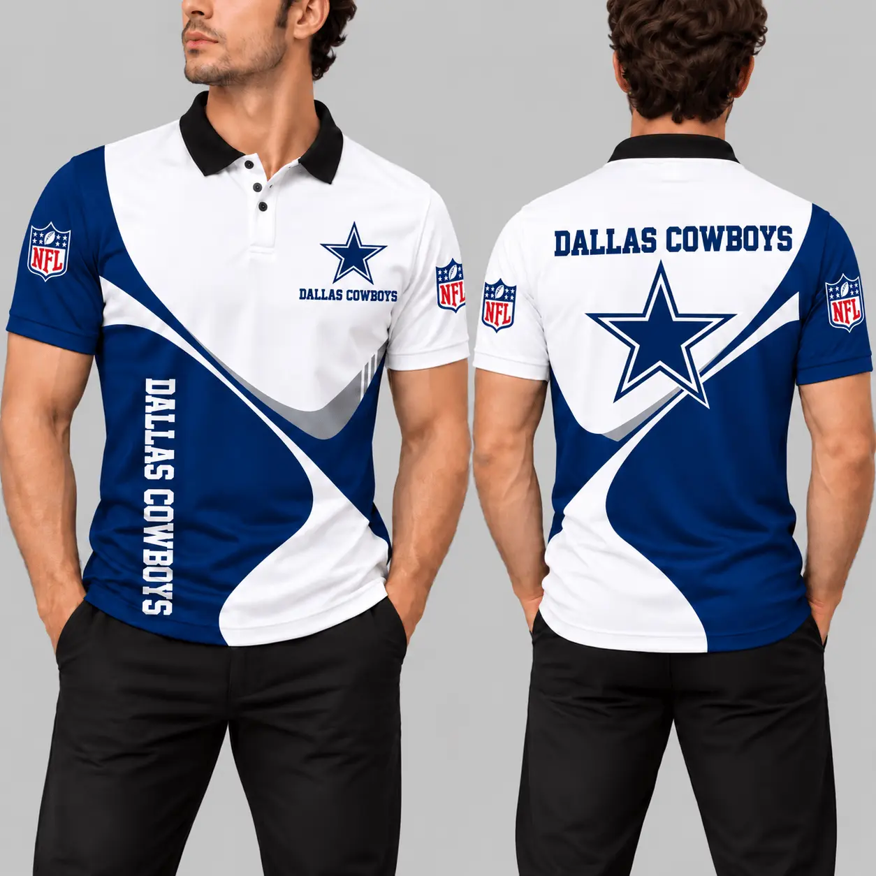 Dallas Cowboys | NFL Curve Panel Polo Shirt