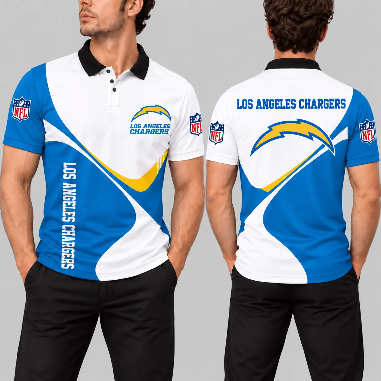 Los Angeles Chargers | NFL Curve Panel Polo Shirt