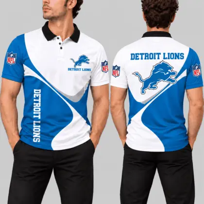 Detroit Lions | NFL Curve Panel Polo Shirt