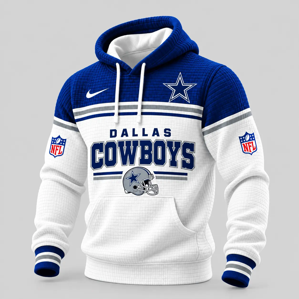 Dallas Cowboys | NFL Stripe Trim Waffle Hoodie