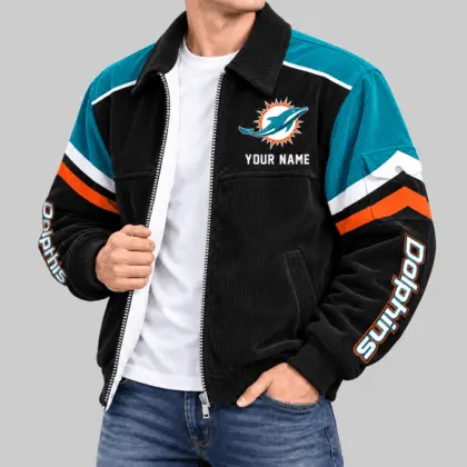 Miami Dolphins | NFL Corduroy Collar Work Jacket
