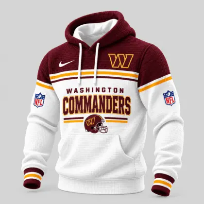 Washington Commanders | NFL Stripe Trim Waffle Hoodie