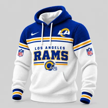 Los Angeles Rams | NFL Stripe Trim Waffle Hoodie